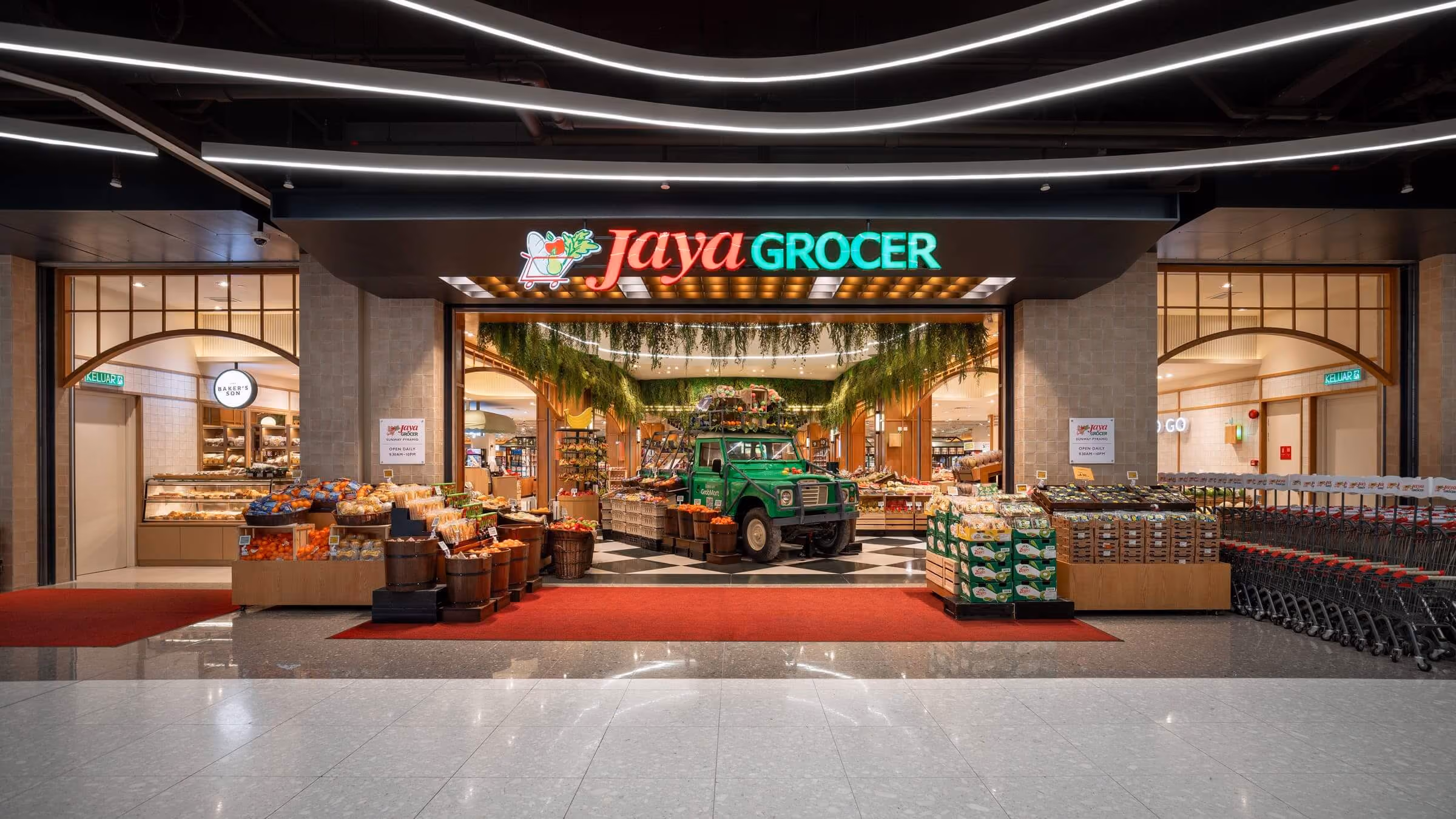 Jaya Grocer Flagship Store in Sunway Pyramid designed by Endo KL